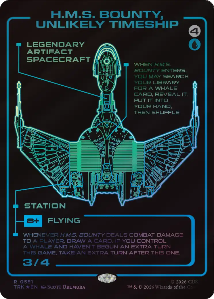 H.M.S. Bounty, Unlikely Timeship (Showcase) (Surge Foil) [Star Trek] | Exor Games Dartmouth