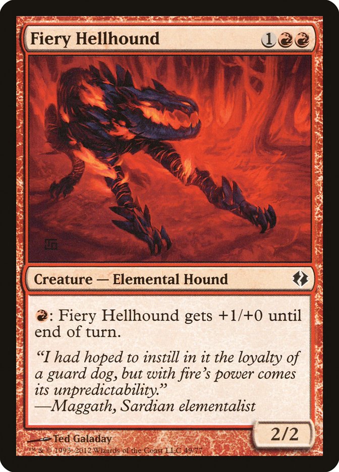 Fiery Hellhound [Duel Decks: Venser vs. Koth] | Exor Games Dartmouth