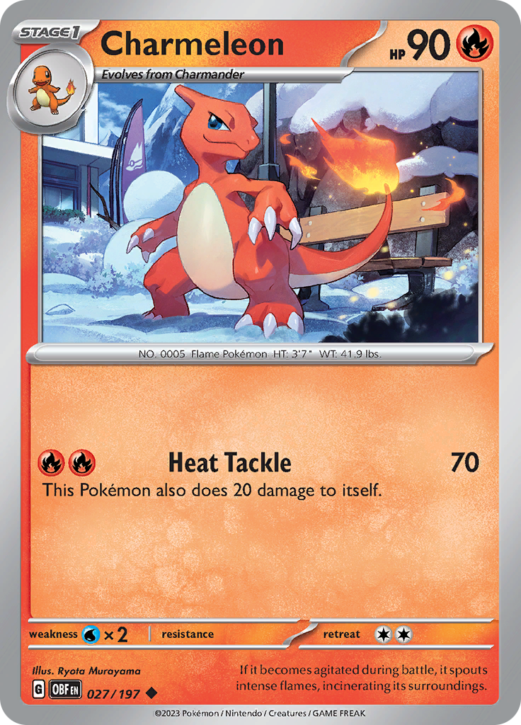 Charmeleon (027/197) [Scarlet & Violet: Obsidian Flames] | Exor Games Dartmouth