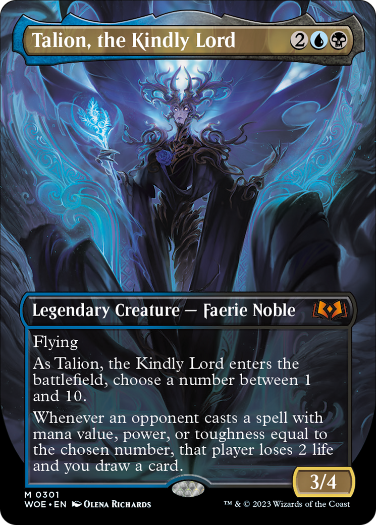 Talion, the Kindly Lord (Borderless Alternate Art) [Wilds of Eldraine] | Exor Games Dartmouth