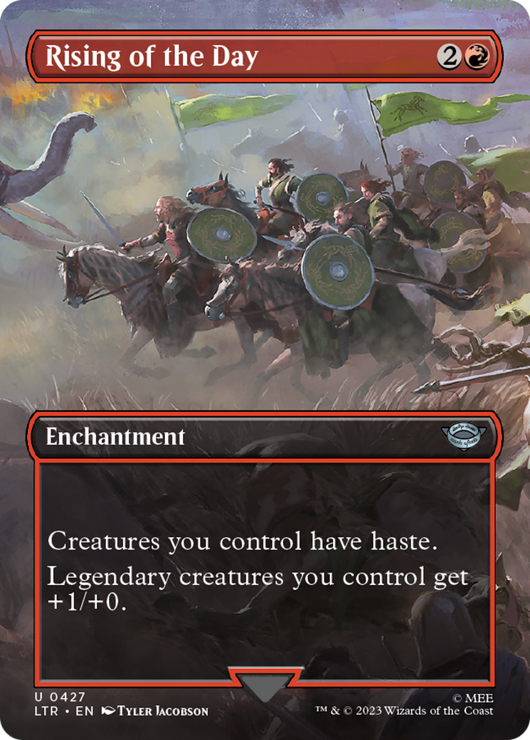 Rising of the Day (Borderless Alternate Art) [The Lord of the Rings: Tales of Middle-Earth] | Exor Games Dartmouth