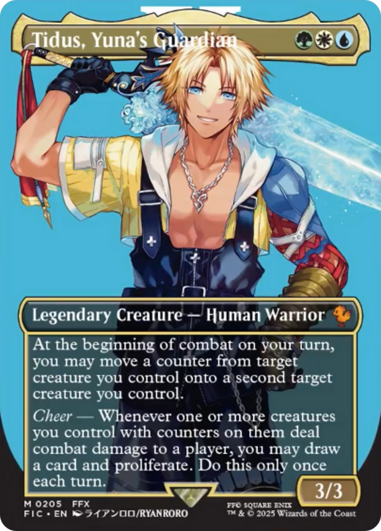 Tidus, Yuna's Guardian (Borderless) [FINAL FANTASY Commander] | Exor Games Dartmouth