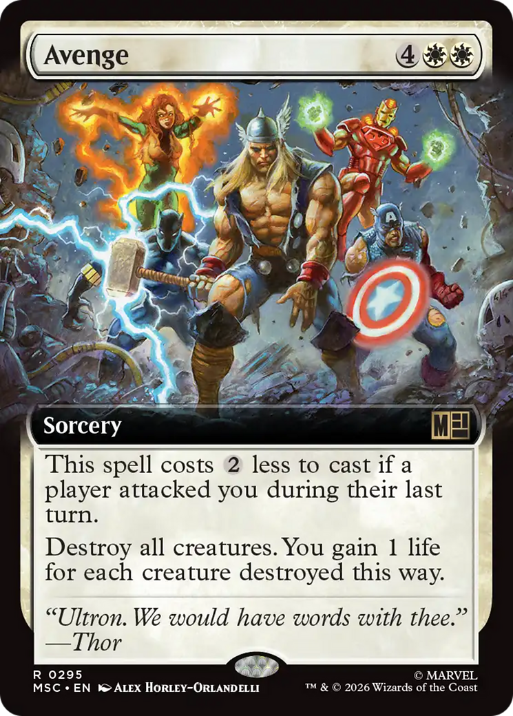 Avenge (Extended Art) [Marvel Super Heroes Commander] | Exor Games Dartmouth