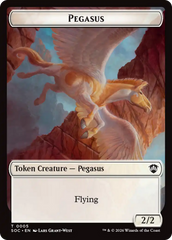 Contract // Pegasus Double-Sided Token [Secrets of Strixhaven Commander Tokens] | Exor Games Dartmouth