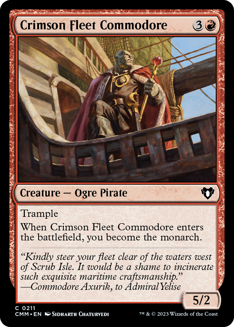 Crimson Fleet Commodore [Commander Masters] | Exor Games Dartmouth