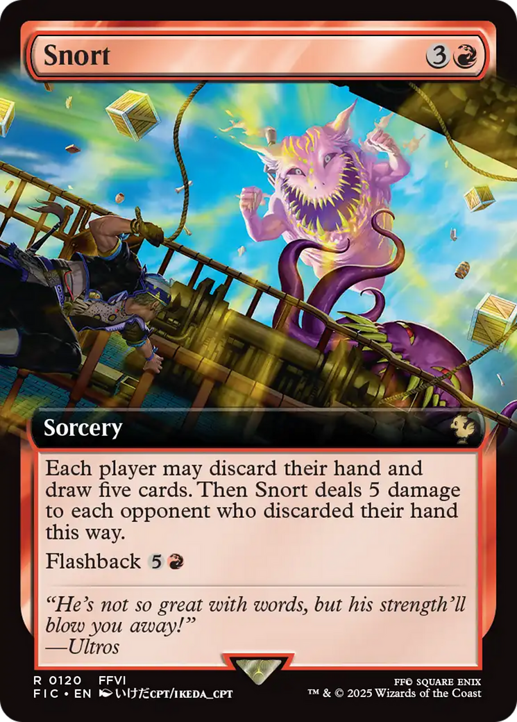 Snort (Extended Art) [FINAL FANTASY Commander] | Exor Games Dartmouth