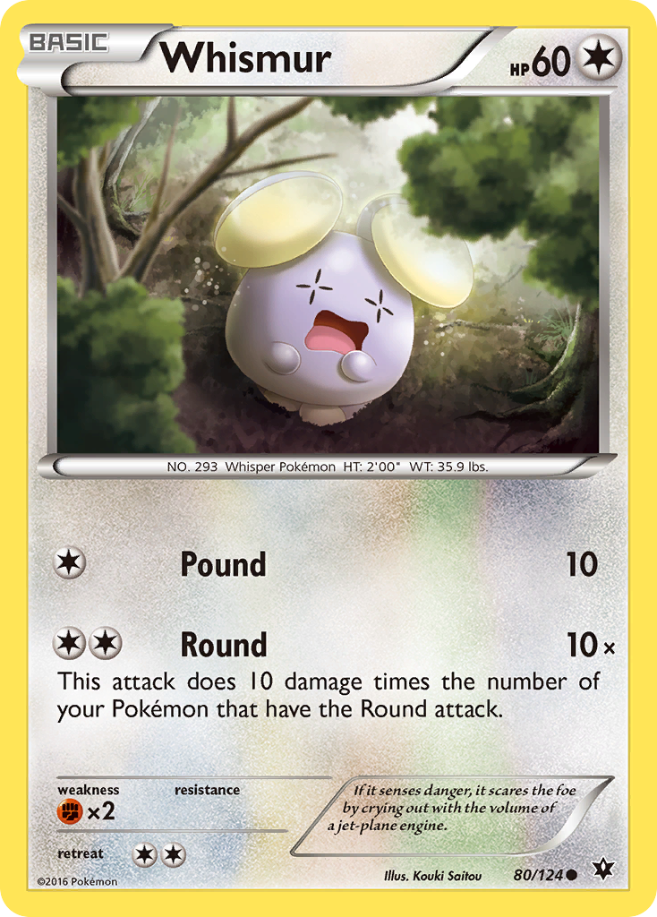 Whismur (80/124) [XY: Fates Collide] | Exor Games Dartmouth