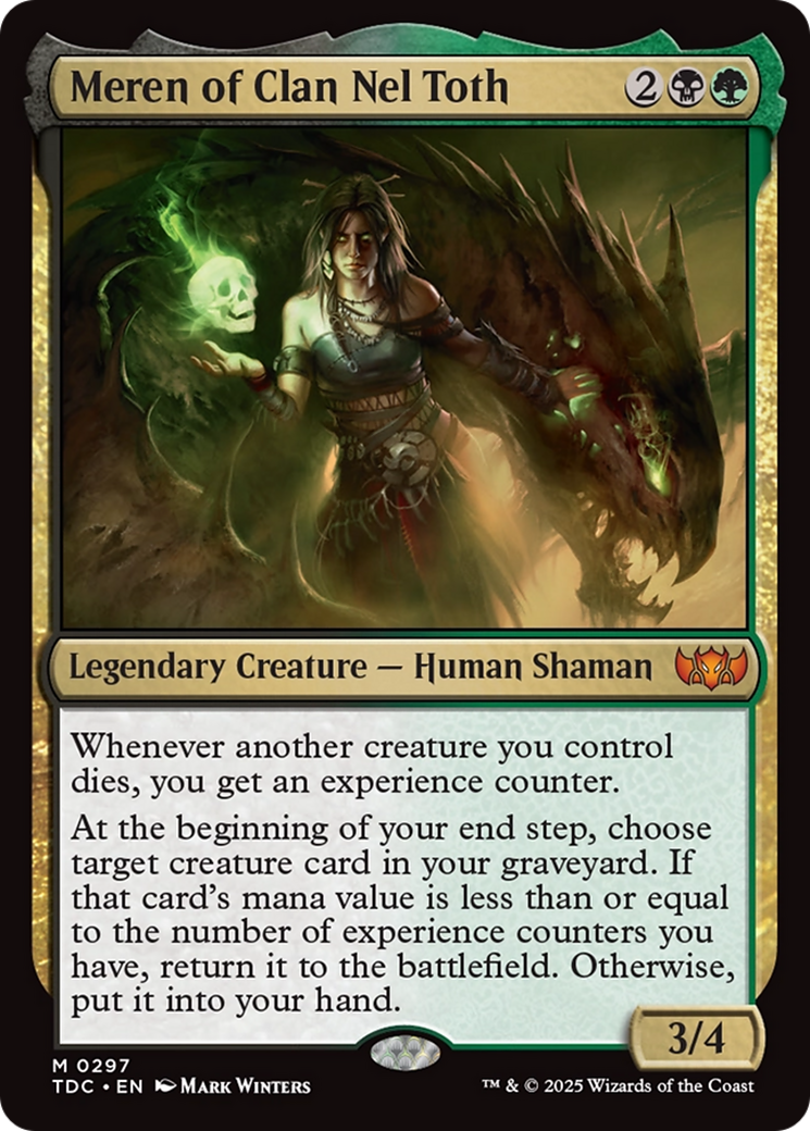 Meren of Clan Nel Toth [Tarkir: Dragonstorm Commander] | Exor Games Dartmouth