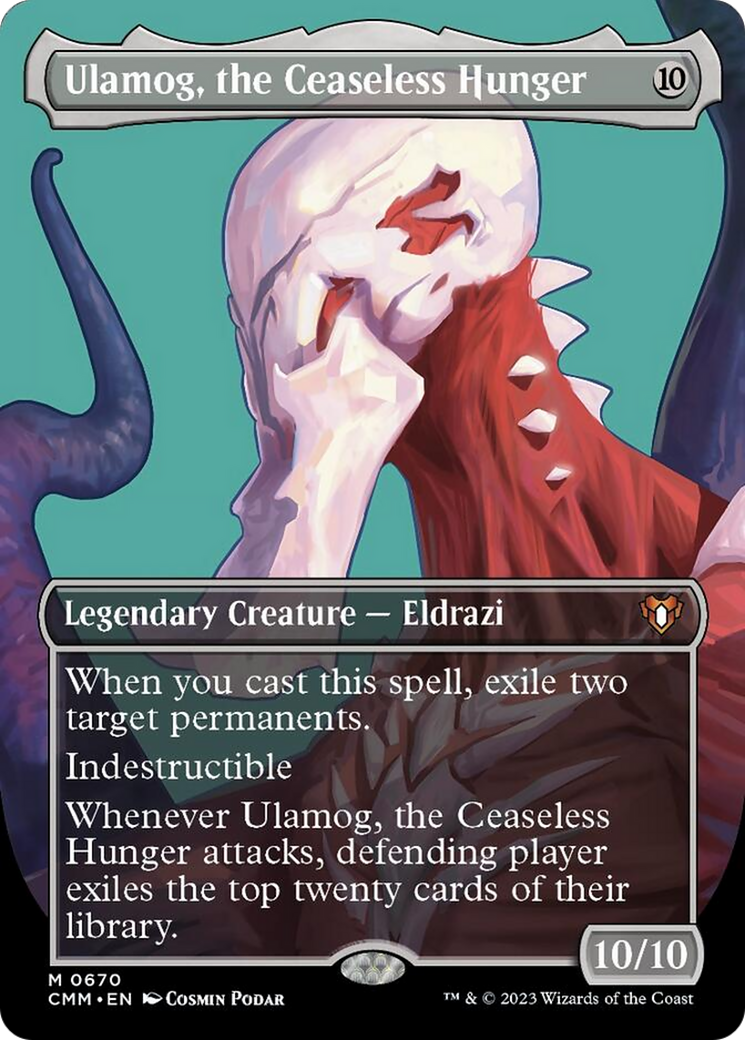 Ulamog, the Ceaseless Hunger (Borderless Profile) [Commander Masters] | Exor Games Dartmouth