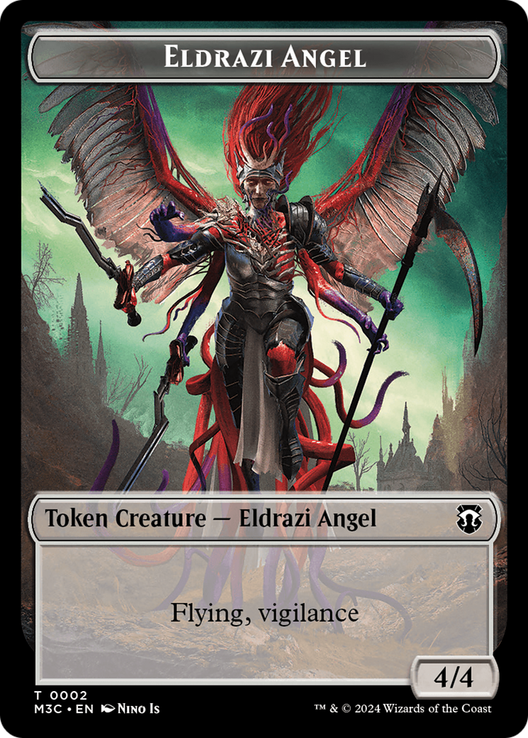 Eldrazi Angel // Copy Double-Sided Token [Modern Horizons 3 Commander Tokens] | Exor Games Dartmouth