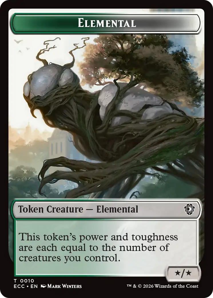 Rhino Warrior // Elemental (0010) Double-Sided Token [Lorwyn Eclipsed Tokens] | Exor Games Dartmouth