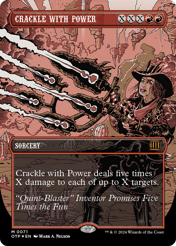 Crackle with Power (Textured Foil) [Outlaws of Thunder Junction: Breaking News] | Exor Games Dartmouth