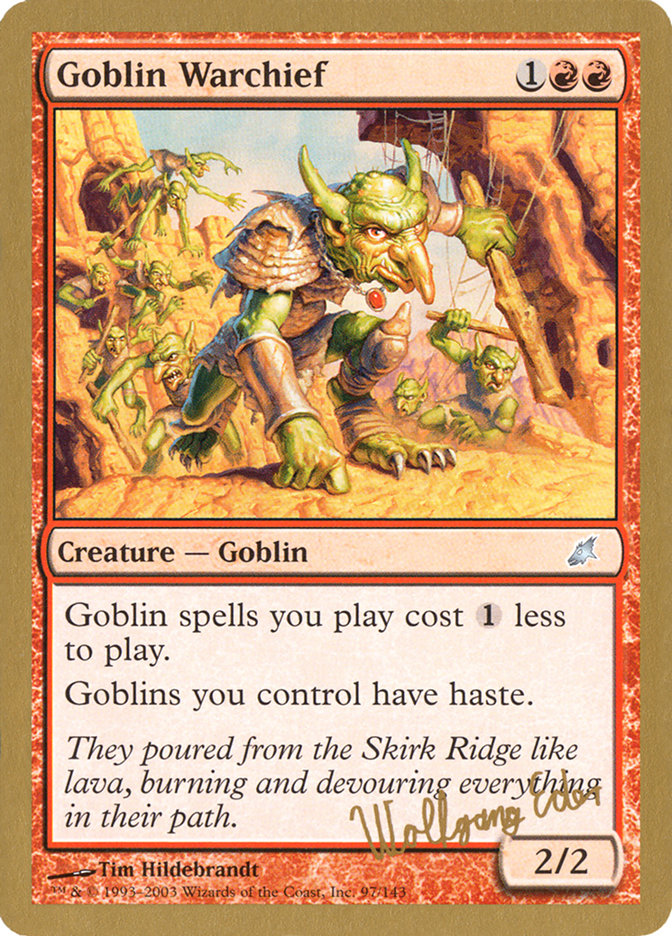 Goblin Warchief (Wolfgang Eder) [World Championship Decks 2003] | Exor Games Dartmouth