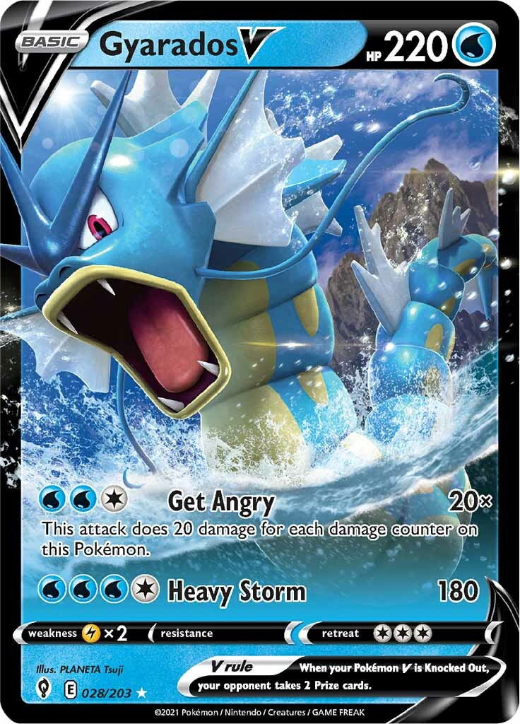 Gyarados V (028/203) [Sword & Shield: Evolving Skies] | Exor Games Dartmouth