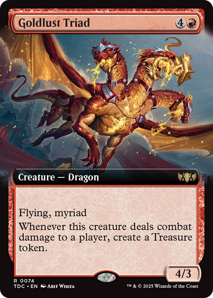 Goldlust Triad (Extended Art) [Tarkir: Dragonstorm Commander] | Exor Games Dartmouth
