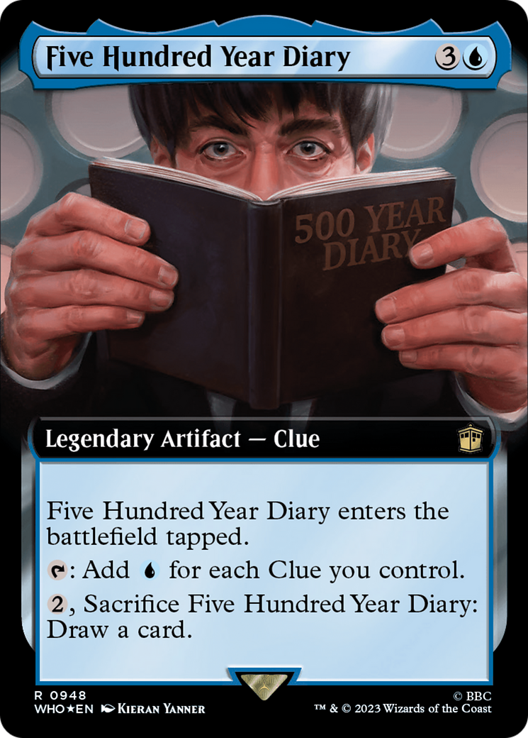 Five Hundred Year Diary (Extended Art) (Surge Foil) [Doctor Who] | Exor Games Dartmouth