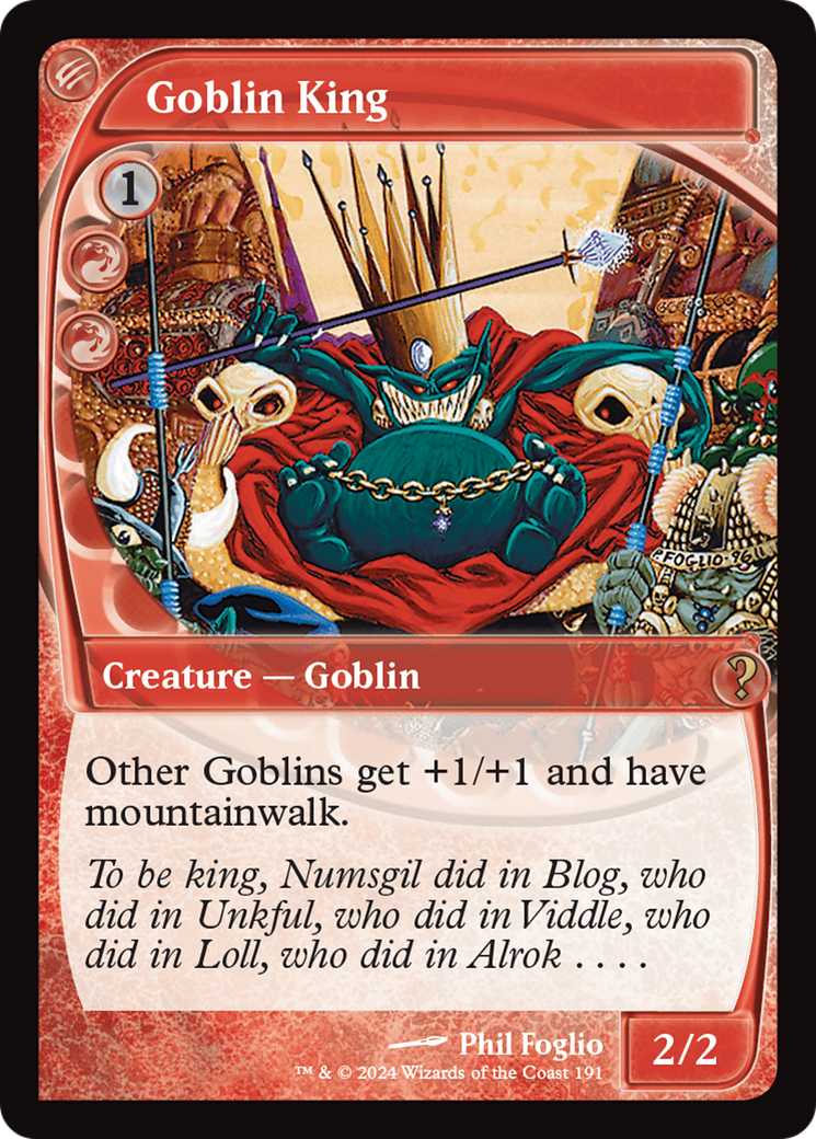Goblin King (Future Sight) [Mystery Booster 2] | Exor Games Dartmouth