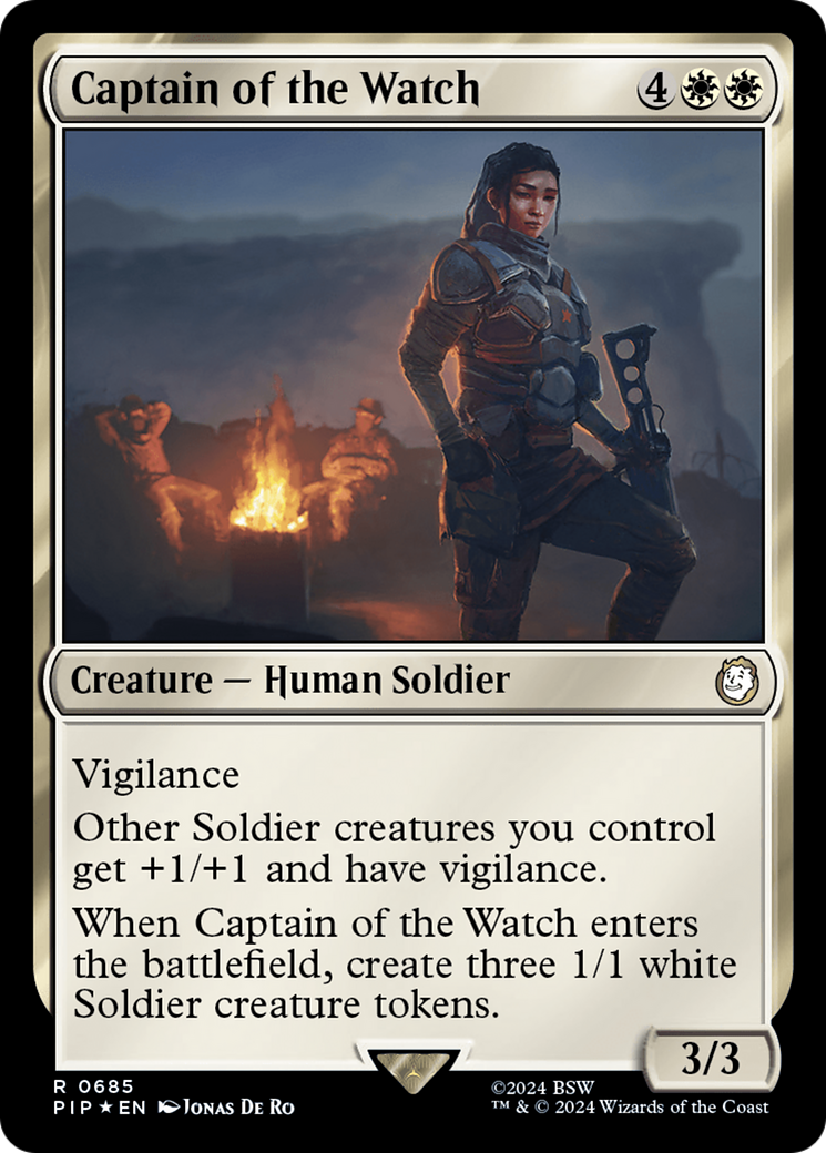 Captain of the Watch (Surge Foil) [Fallout] | Exor Games Dartmouth