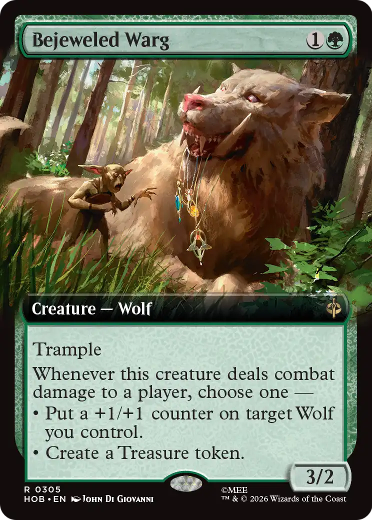 Bejeweled Warg (Extended Art) [The Hobbit] | Exor Games Dartmouth