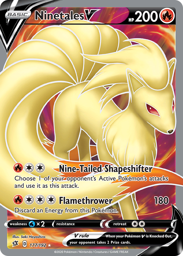 Ninetales V (177/192) [Sword & Shield: Rebel Clash] | Exor Games Dartmouth