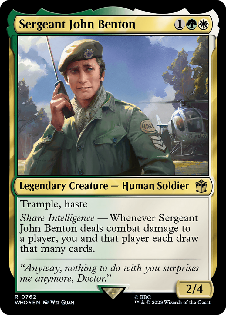 Sergeant John Benton (Surge Foil) [Doctor Who] | Exor Games Dartmouth