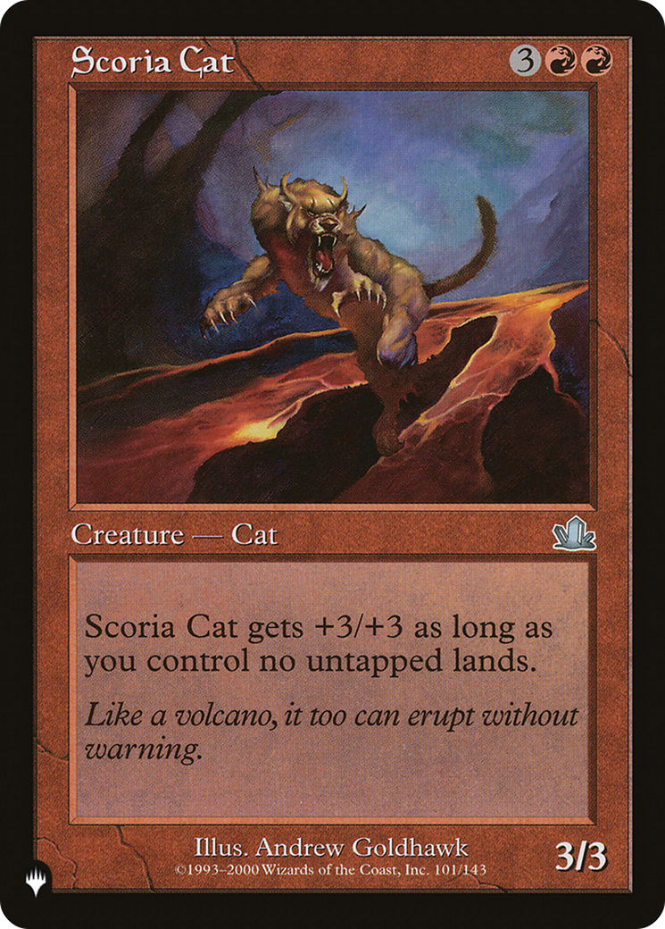 Scoria Cat [The List Reprints] | Exor Games Dartmouth