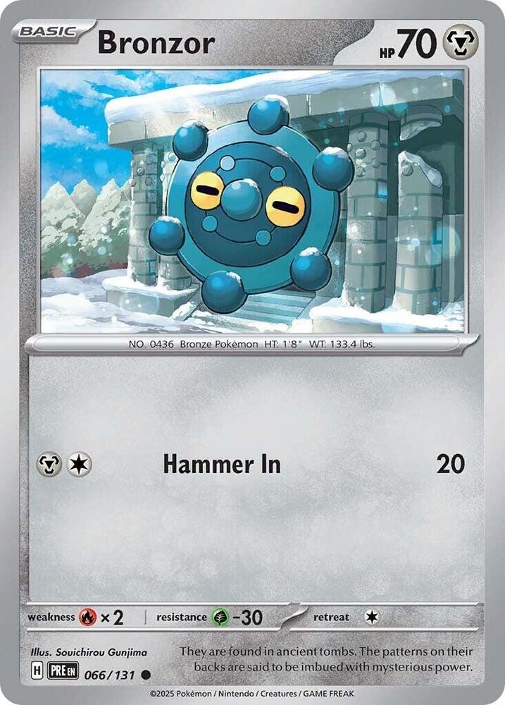 Bronzor (066/131) [Scarlet & Violet: Prismatic Evolutions] | Exor Games Dartmouth