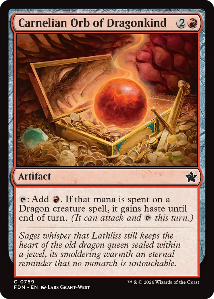 Carnelian Orb of Dragonkind (0759) [Foundations] | Exor Games Dartmouth