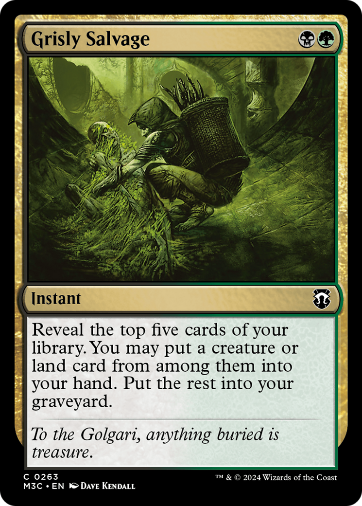 Grisly Salvage (Ripple Foil) [Modern Horizons 3 Commander] | Exor Games Dartmouth