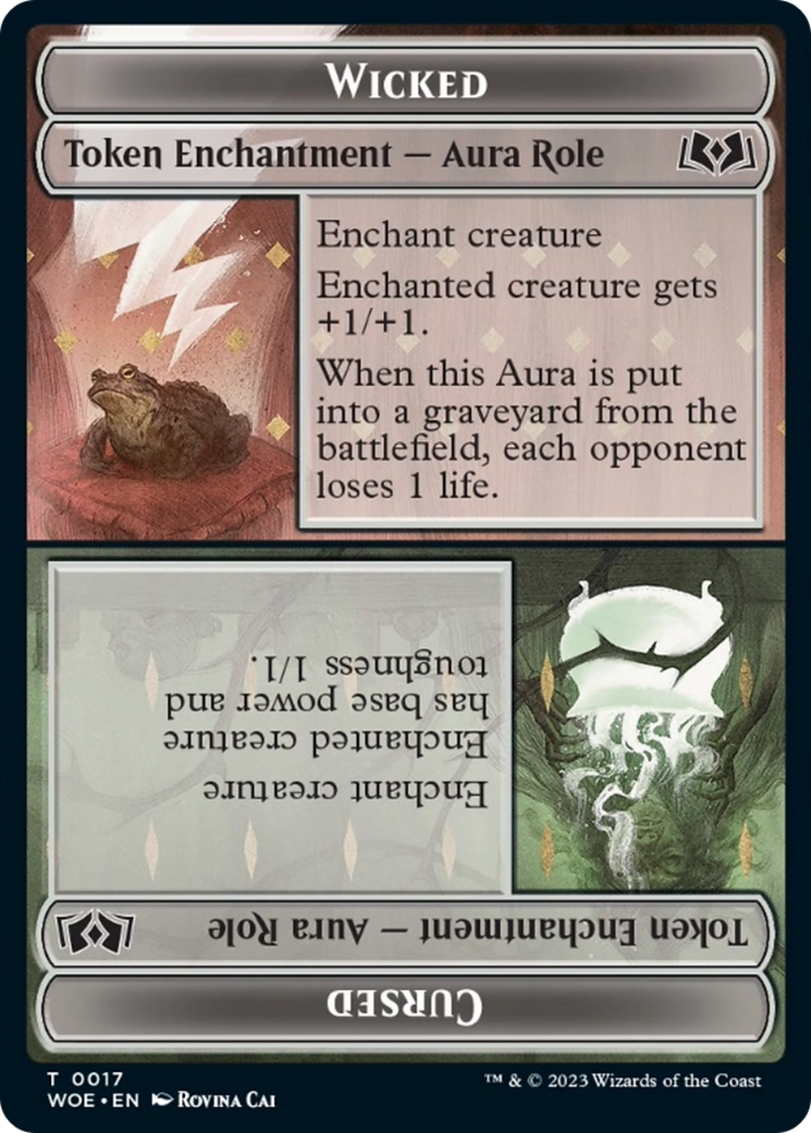 Wicked Role / Cursed Role (WOE) // Treasure (MH3) Double-Sided Token [The List] | Exor Games Dartmouth