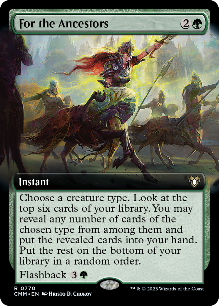For the Ancestors (Extended Art) [Commander Masters] | Exor Games Dartmouth