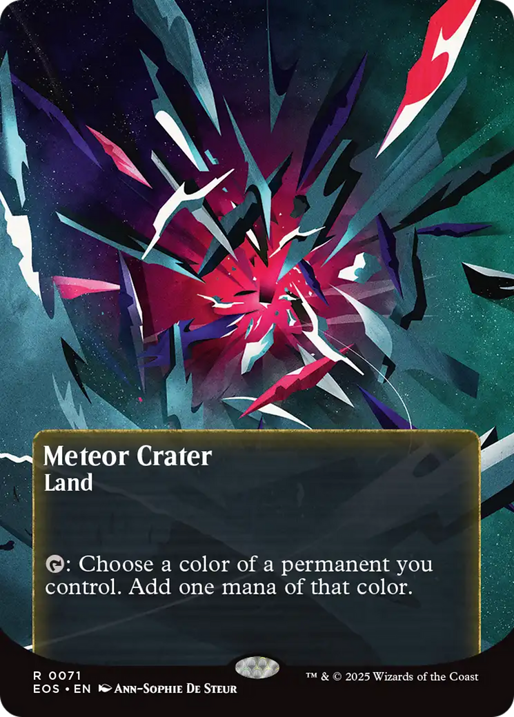 Meteor Crater (0071) (Borderless) [Edge of Eternities: Stellar Sights] | Exor Games Dartmouth