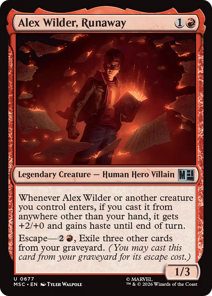 Alex Wilder, Runaway [Marvel Super Heroes Commander] | Exor Games Dartmouth