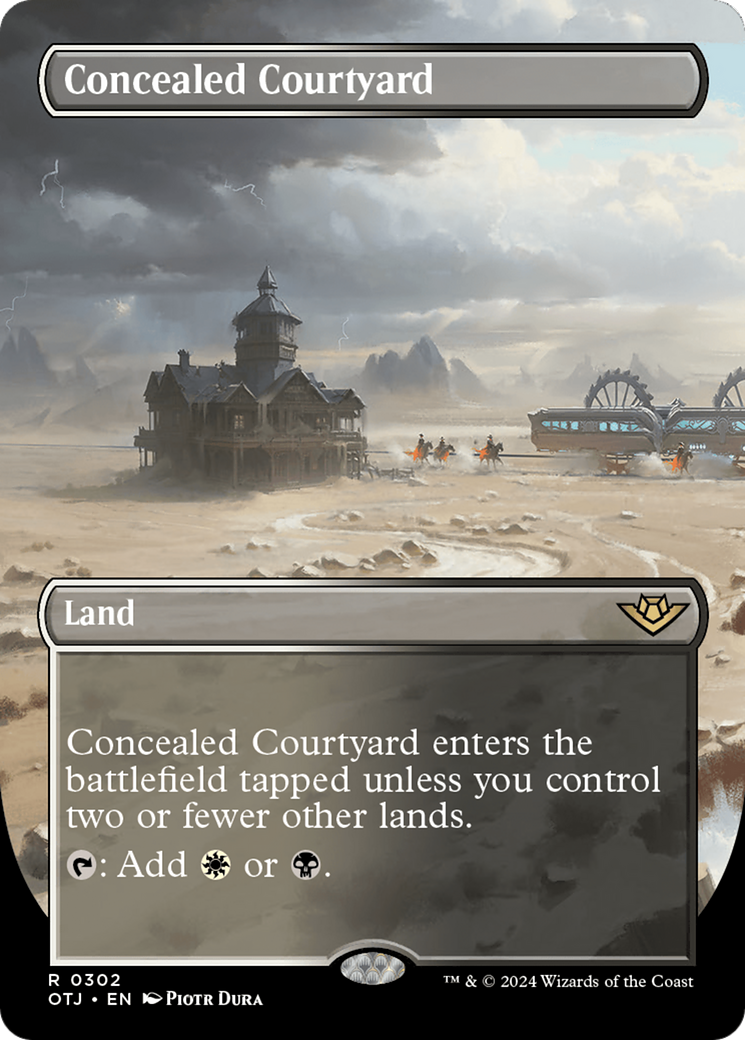 Concealed Courtyard (Borderless) [Outlaws of Thunder Junction] | Exor Games Dartmouth