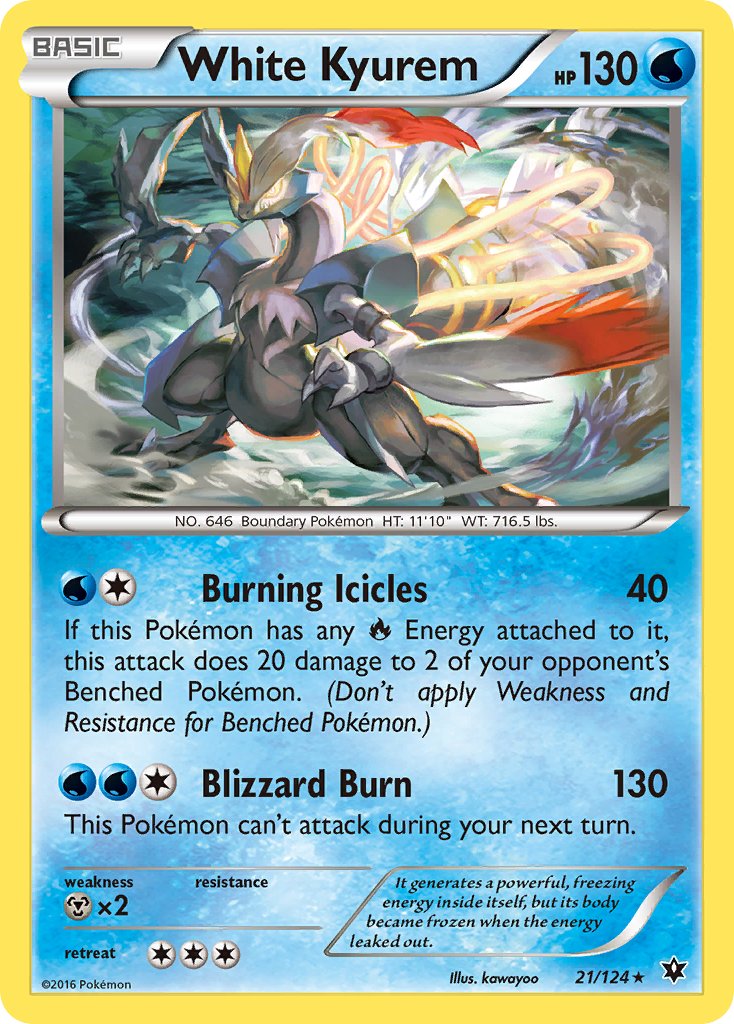 White Kyurem (21/124) (Theme Deck Exclusive) [XY: Fates Collide] | Exor Games Dartmouth