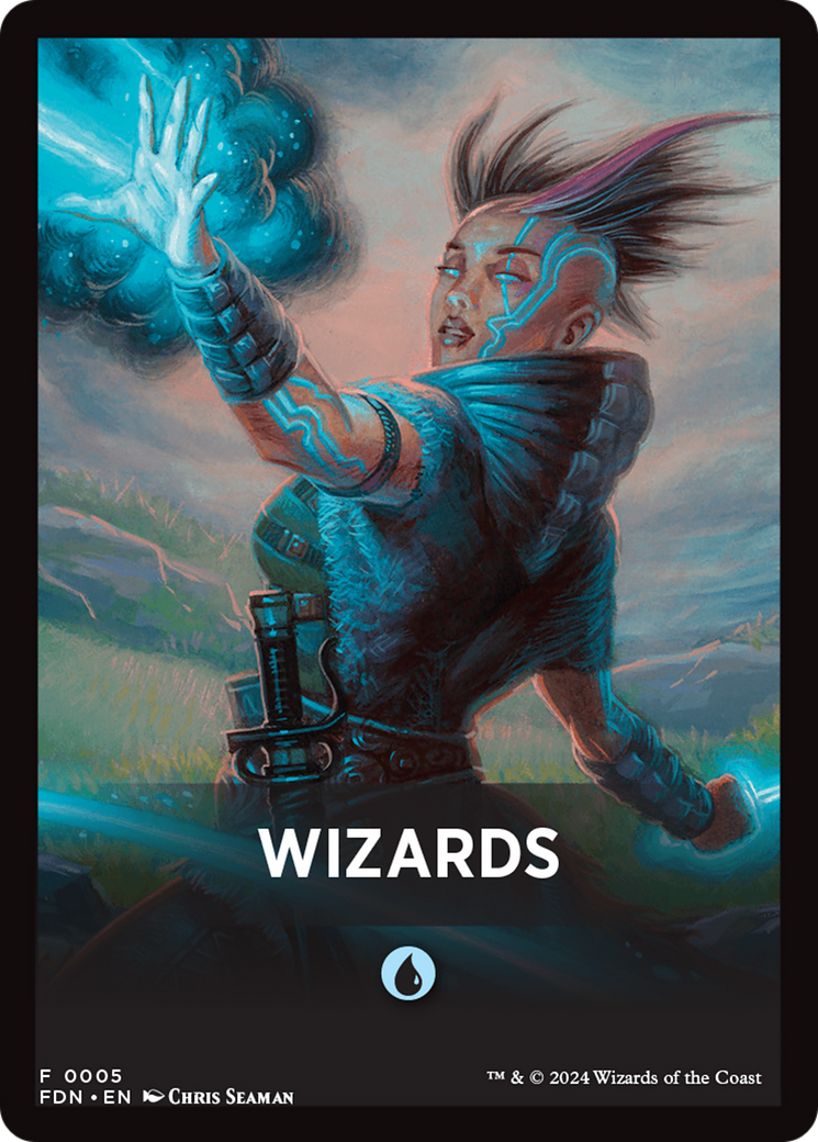 Wizards Theme Card [Foundations Tokens] | Exor Games Dartmouth
