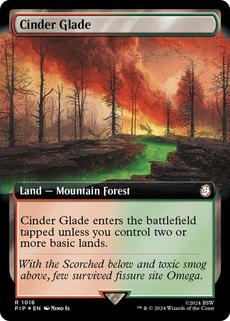 Cinder Glade (Extended Art) (Surge Foil) [Fallout] | Exor Games Dartmouth