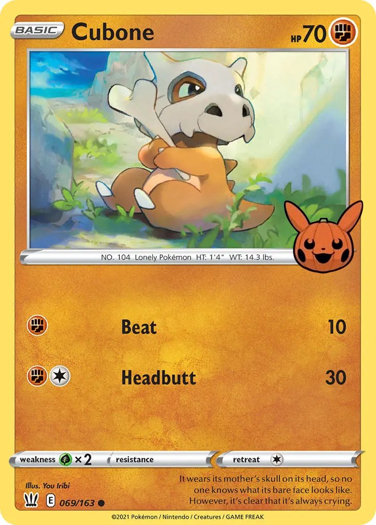 Cubone (069/163) [Trick or Trade] | Exor Games Dartmouth