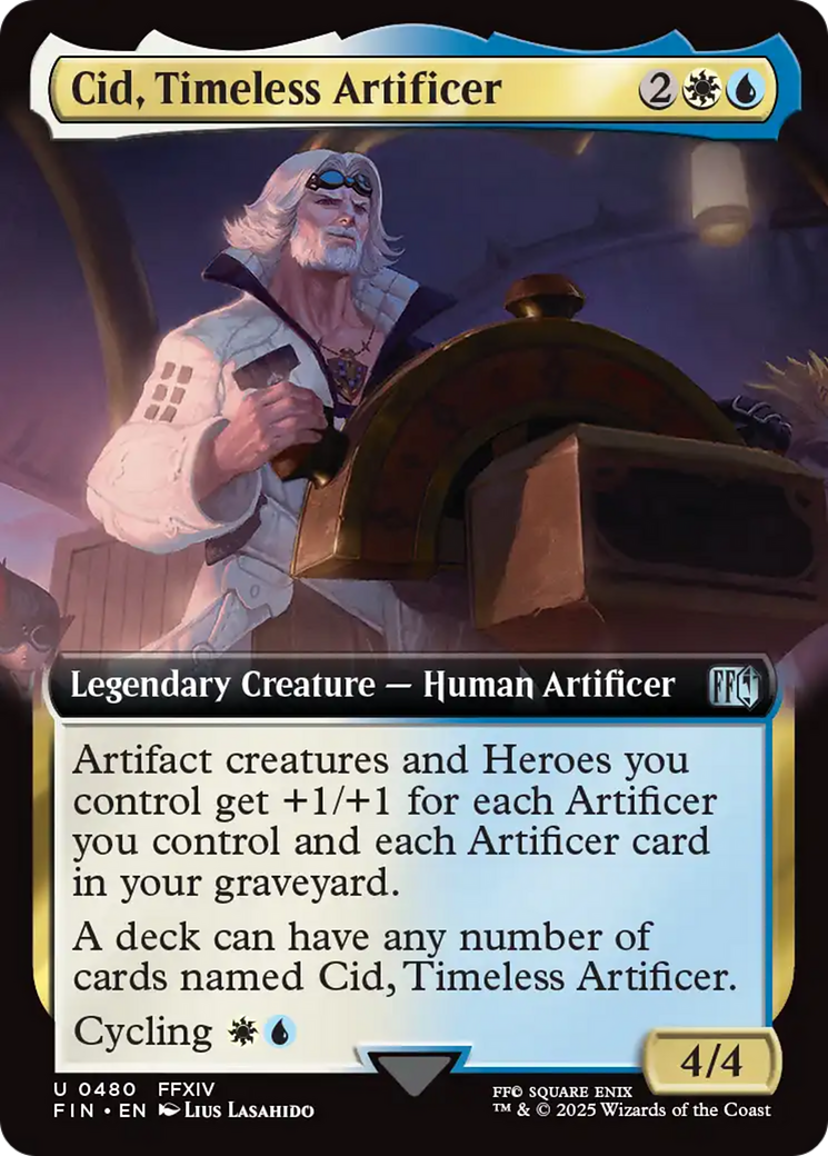 Cid, Timeless Artificer (Extended Art) [FINAL FANTASY] | Exor Games Dartmouth