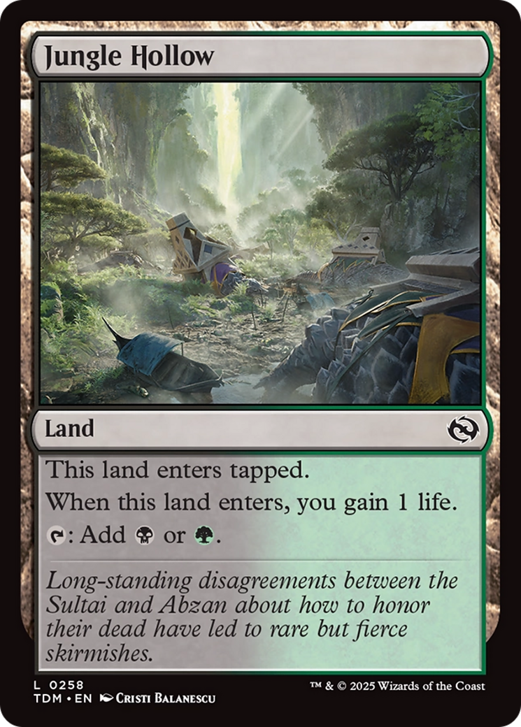 Jungle Hollow [Tarkir: Dragonstorm] | Exor Games Dartmouth