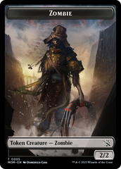 Monk // Zombie Double-Sided Token [March of the Machine Tokens] | Exor Games Dartmouth