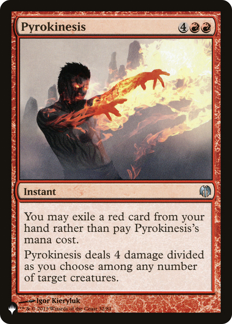 Pyrokinesis [The List] | Exor Games Dartmouth