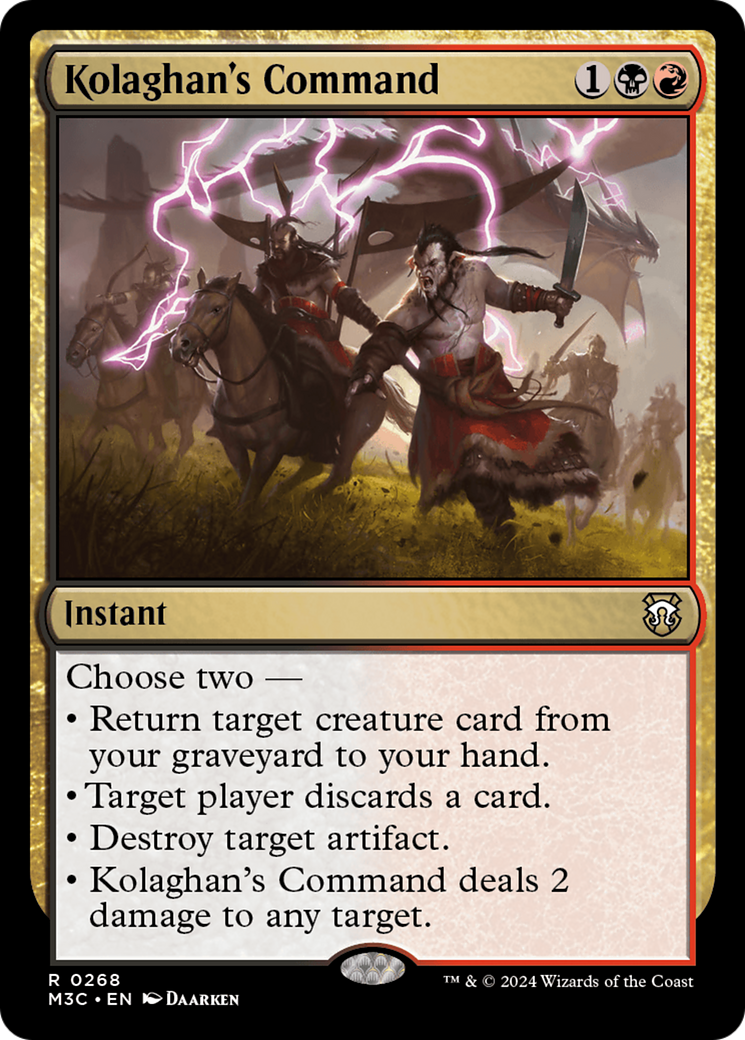 Kolaghan's Command (Ripple Foil) [Modern Horizons 3 Commander] | Exor Games Dartmouth