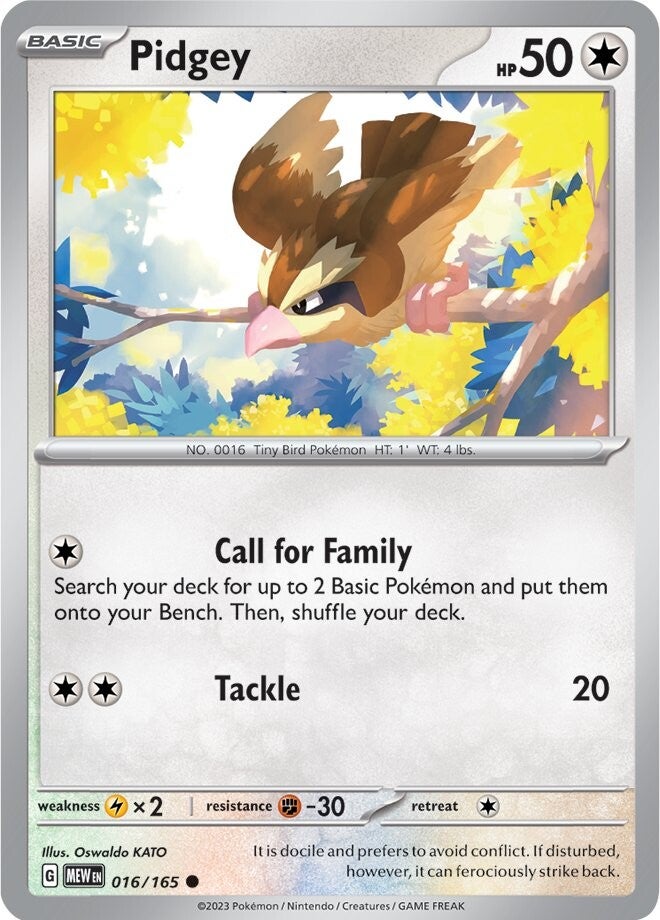 Pidgey (016/165) [Scarlet & Violet 151] | Exor Games Dartmouth