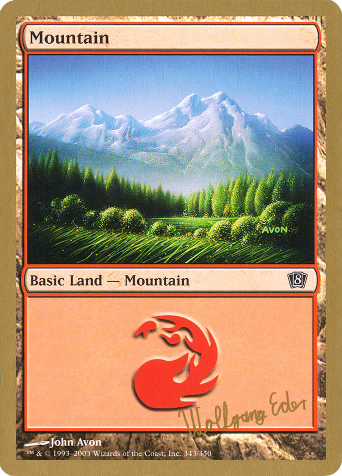 Mountain (we343) (Wolfgang Eder) [World Championship Decks 2003] | Exor Games Dartmouth