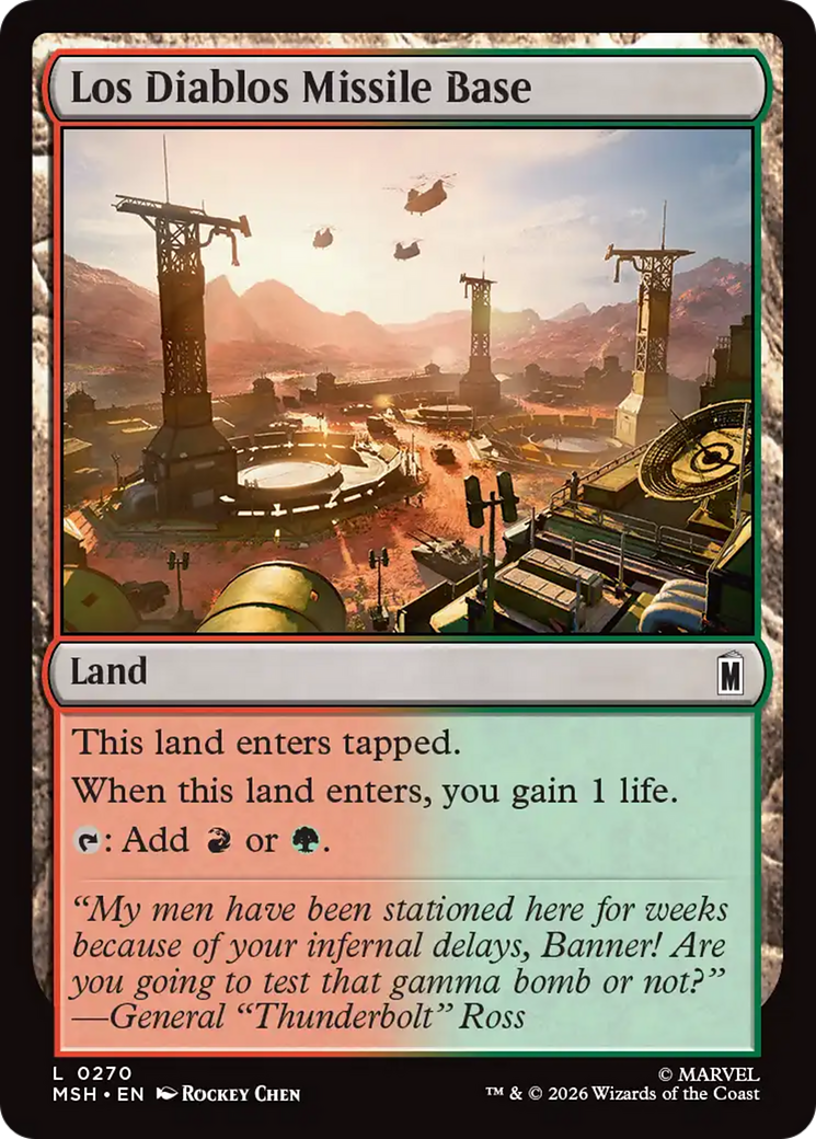 Los Diablos Missile Base [Marvel Super Heroes] | Exor Games Dartmouth