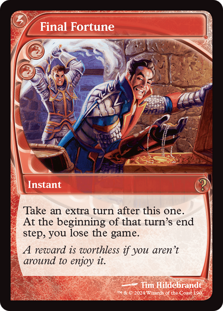Final Fortune (Future Sight) [Mystery Booster 2] | Exor Games Dartmouth