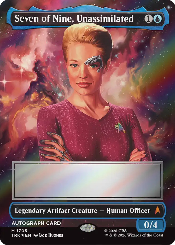 Seven of Nine, Unassimilated (Borderless) (Signed) [Star Trek] | Exor Games Dartmouth