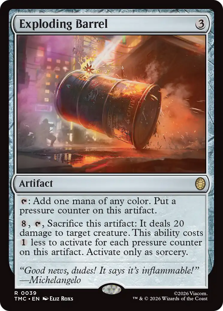 Exploding Barrel [Teenage Mutant Ninja Turtles Commander] | Exor Games Dartmouth