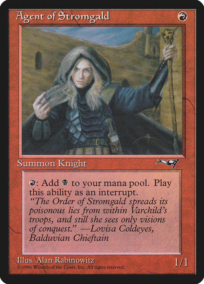 Agent of Stromgald (Holding Staff) [Alliances] | Exor Games Dartmouth